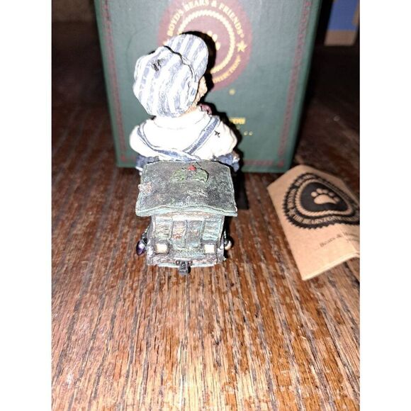 Vintage 2001 Boyds Bears Bearstone Boxcar Chillie Starring Roll 2485 chipped - Picture 6 of 7